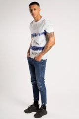 Mens Green Tie Dye Oversized T-Shirt