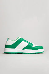 Mens Green Colour Block Chunky Trainers