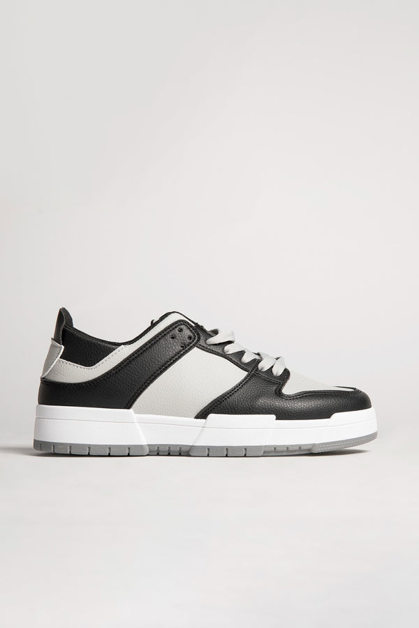 Mens Grey Colour Block Chunky Trainers