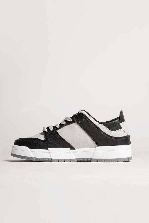 Mens Grey Colour Block Chunky Trainers