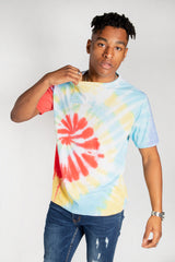 Mens Multi Tie Dye Radiance T-Shirt