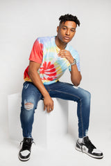 Mens Multi Tie Dye Radiance T-Shirt
