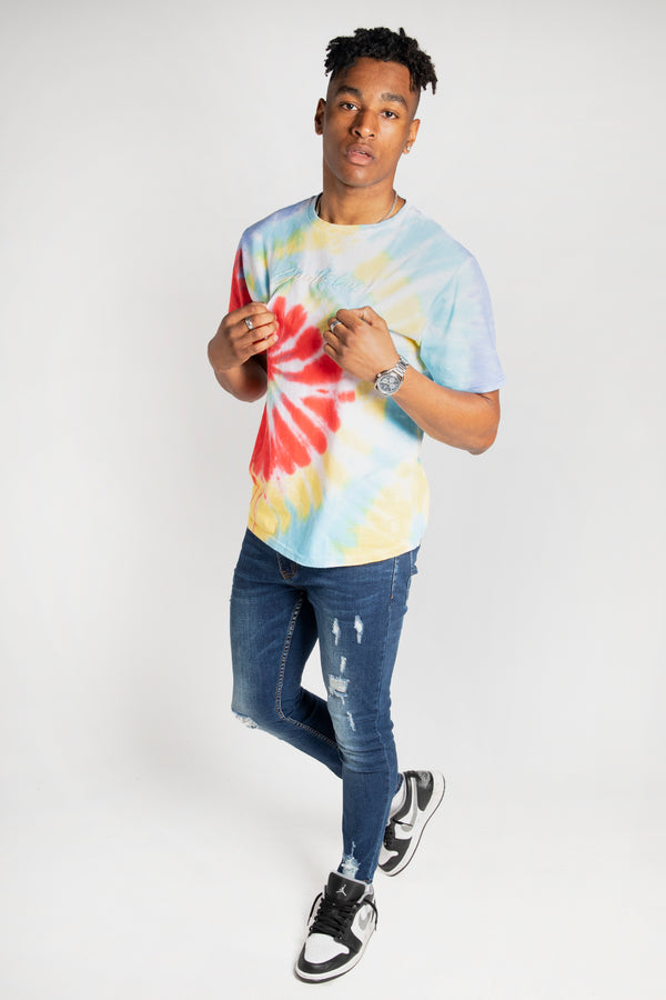 Mens Multi Tie Dye Radiance T-Shirt