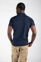 Mens Navy Half Sleeve Polo T-Shirt