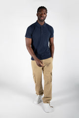 Mens Navy Half Sleeve Polo T-Shirt