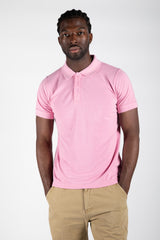 Mens Pink Half Sleeve Polo T-Shirt