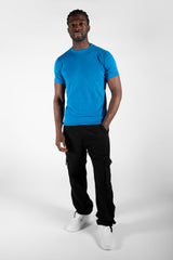 Mens Royal Blue Basic Crew Neck T-Shirt