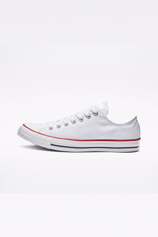 Mens White Lace Up Canvas Flat Trainers