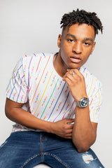 Mens White Proud To Be Slogan Tee