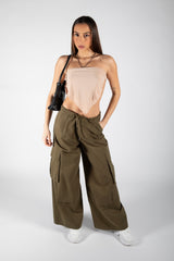 Stone Tie Back Scarf Top 