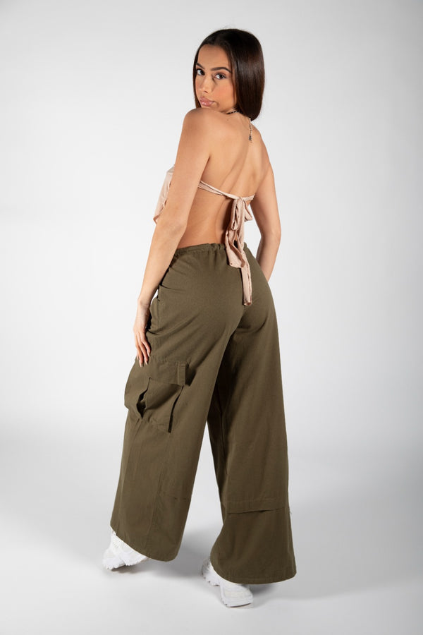 Stone Tie Back Scarf Top 