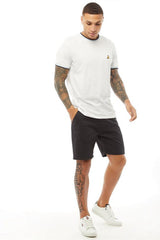 Mens Navy Slim Fit Chino Shorts