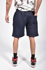 Mens Navy Basic Jogger Shorts