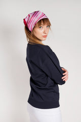 Navy Oxford University Oversized Sweatshirt