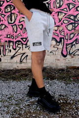 Mens Grey Drawcords Shorts