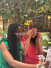 Pink Y2K Chunky Square Sunglasses 