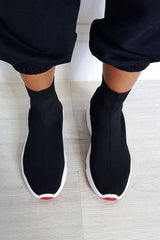 Red Runner Sock Trainer