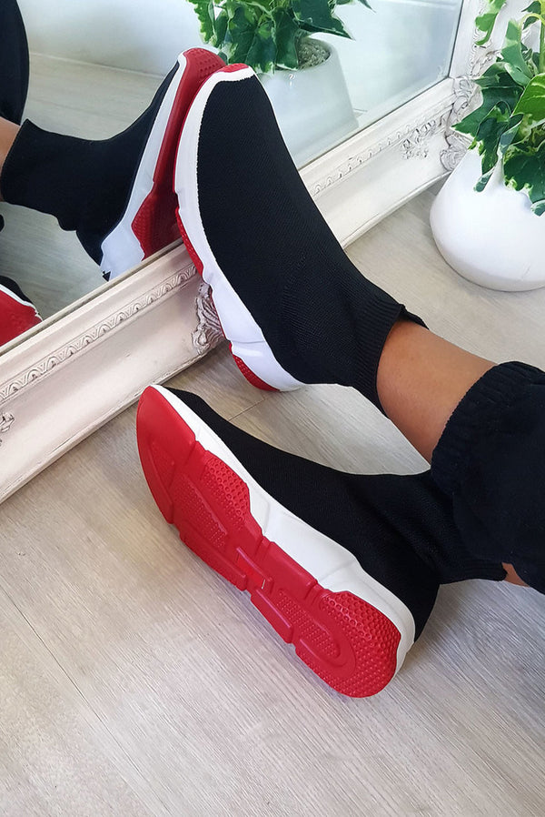 Red Runner Sock Trainer