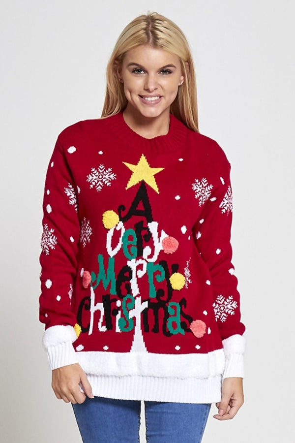 Red Very Merry Christmas Jumper