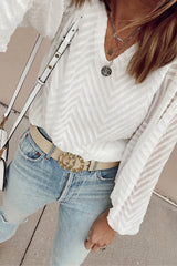 Stone Double O Ring Buckle Belt