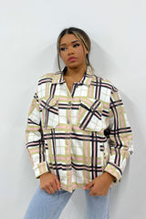 Stone & Olive Checked Jacket