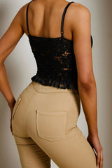 Stone High Waisted Soft Touch Skinny Jeans