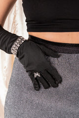 Silver Chunky Diamonte Bracelet 