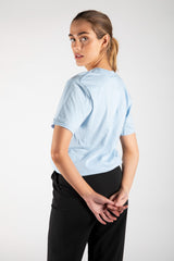 Blue "Baby Girl" Graphic Print Oversized T-Shirt
