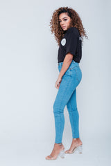 Black Slogan Oversized T-shirt
