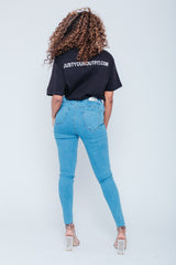 Black Slogan Oversized T-shirt