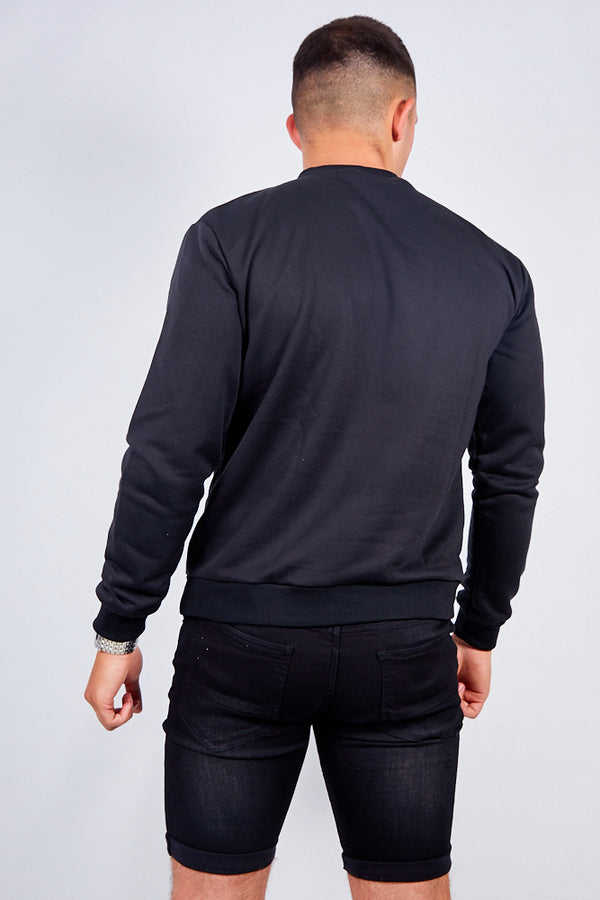 Mens Black Be Kind Slogan Jumper