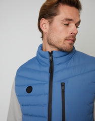 Mens Denim Blue Lightweight Padded Gilet