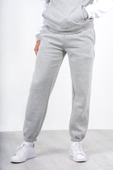 Mens Grey Basic Cuffed Joggers