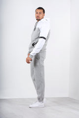 Mens Grey Basic Cuffed Joggers