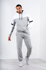 Mens Grey Basic Cuffed Joggers
