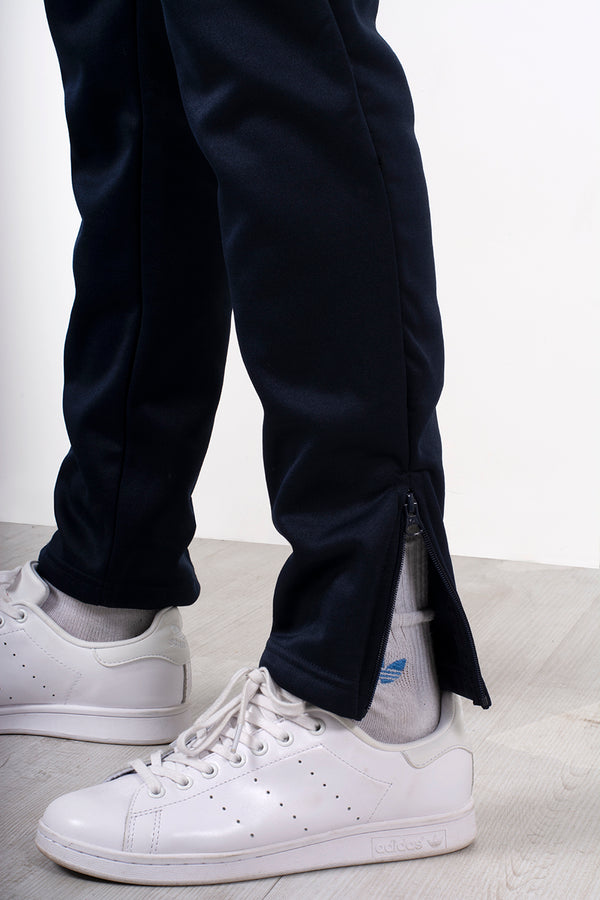 Mens Contrast navy and white stripe tracksuit