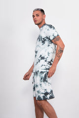 Green Tie Dye T-Shirt And Short Set