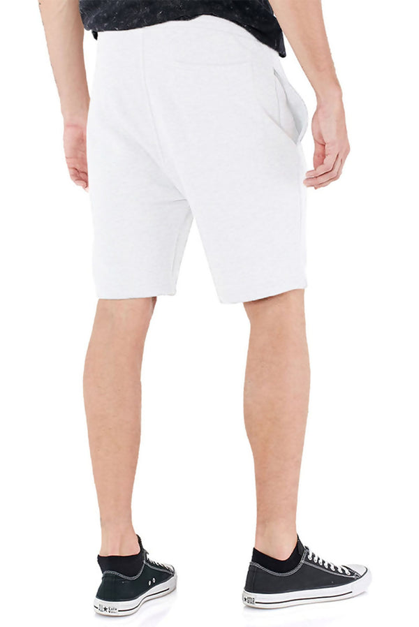 Mens White Jersey Sweat Shorts