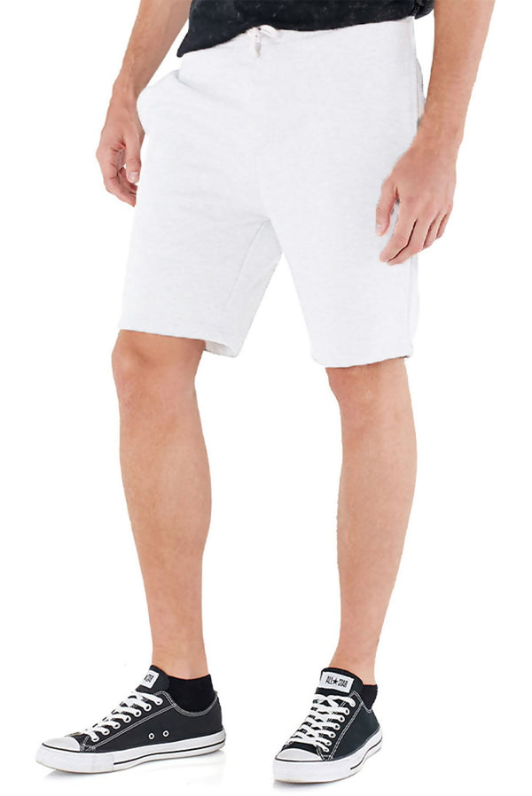 Mens White Jersey Sweat Shorts