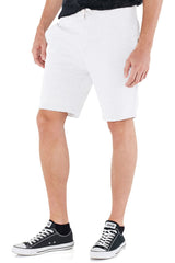 Mens White Jersey Sweat Shorts