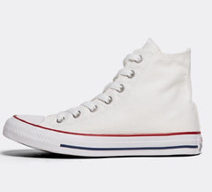 Mens White High Top Canvas Trainers