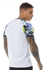 White Floral Printed T-Shirt