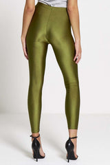 Green Shiny Disco Leggings