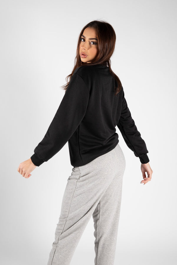 Grey Marl Cuffed Basic Joggers 