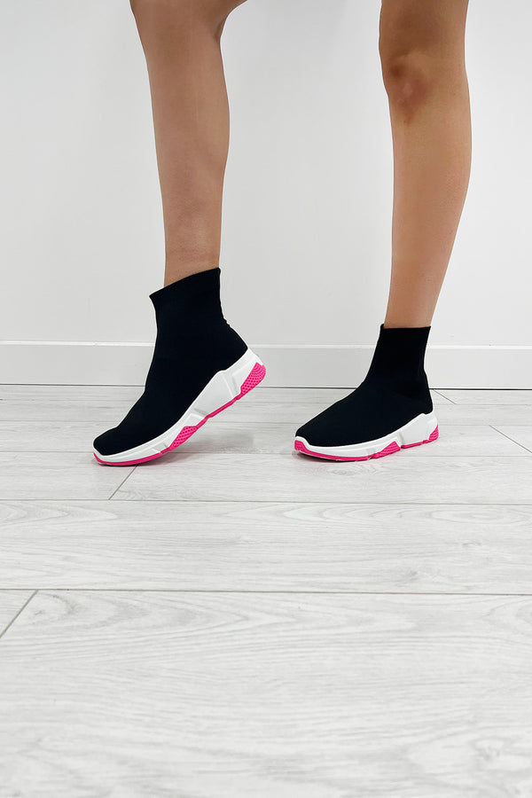 Fuchsia Runner Sock Trainer