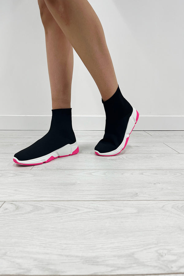 Fuchsia Runner Sock Trainer
