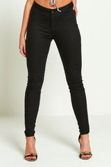 Plus Black High Rise Super Skinny Jeans
