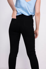 Black High Waist Skinny Stretch Jeans
