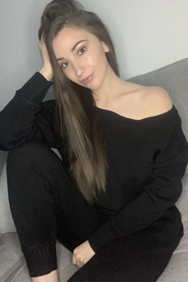 Black Loose Fit Lounge Wear Jogger Set