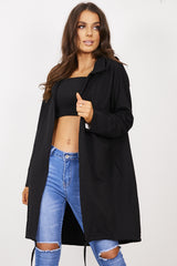 Black Sequin Angel Wings Hooded Cardigan